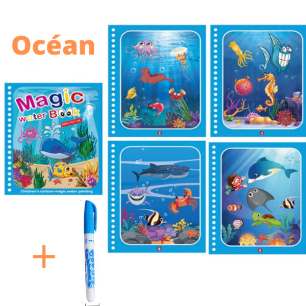 4 Livres magiques de coloriage à l’eau