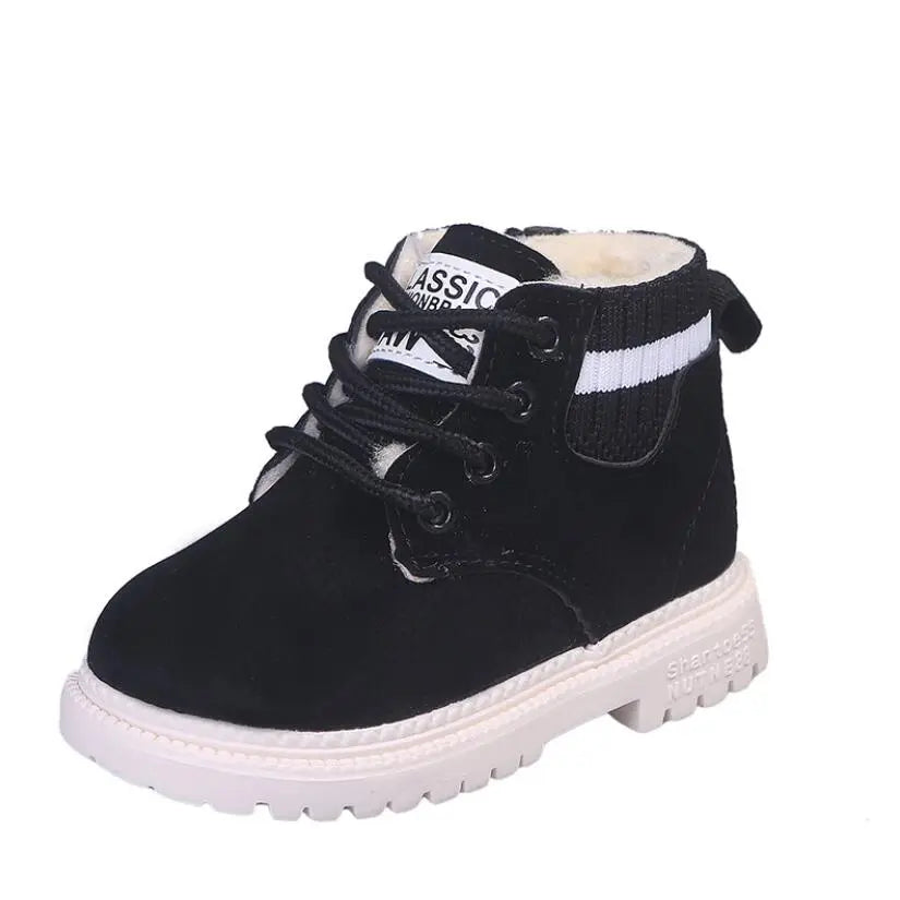 bottes-cuir-garcon-noir-pas-cher