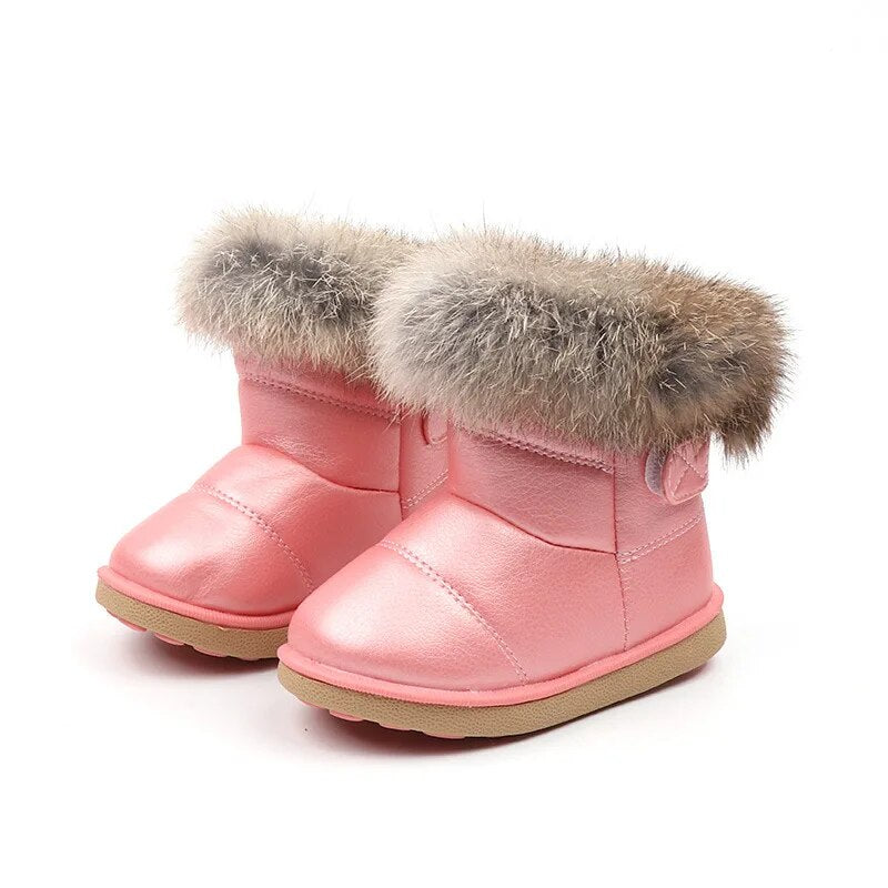 bottes-de-neige-pour-fille-pas-cher-rose