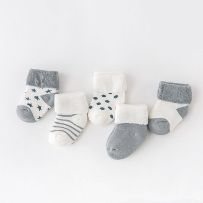 chaussette-bebe-gris