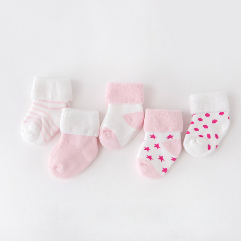 chaussette-bebe-rose