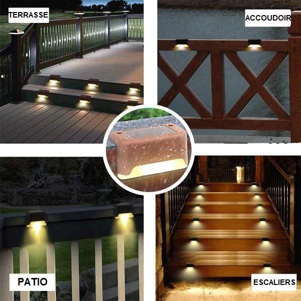 Eclairage Marche Escalier Extérieur Led (lot de 4)