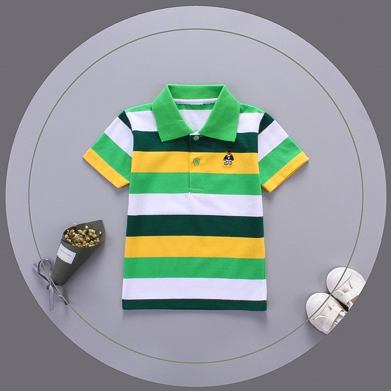 jargazol-polo-a-manches-courtes-en-coton-pour-garcon-pas-cher-vert-noir-coton
