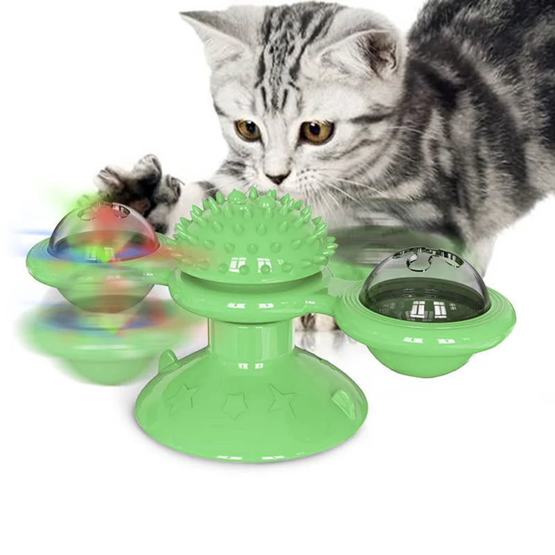 jouet-pour-chat-interactif-jaune-brosse-dent