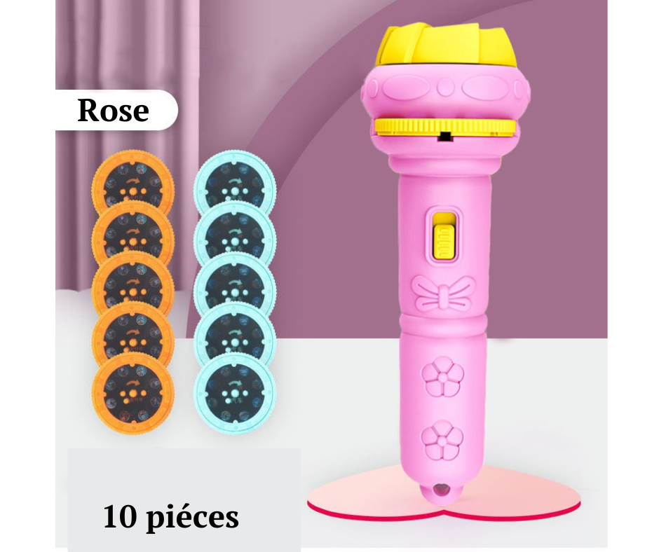 lampe-de-poche-projecteur-rose