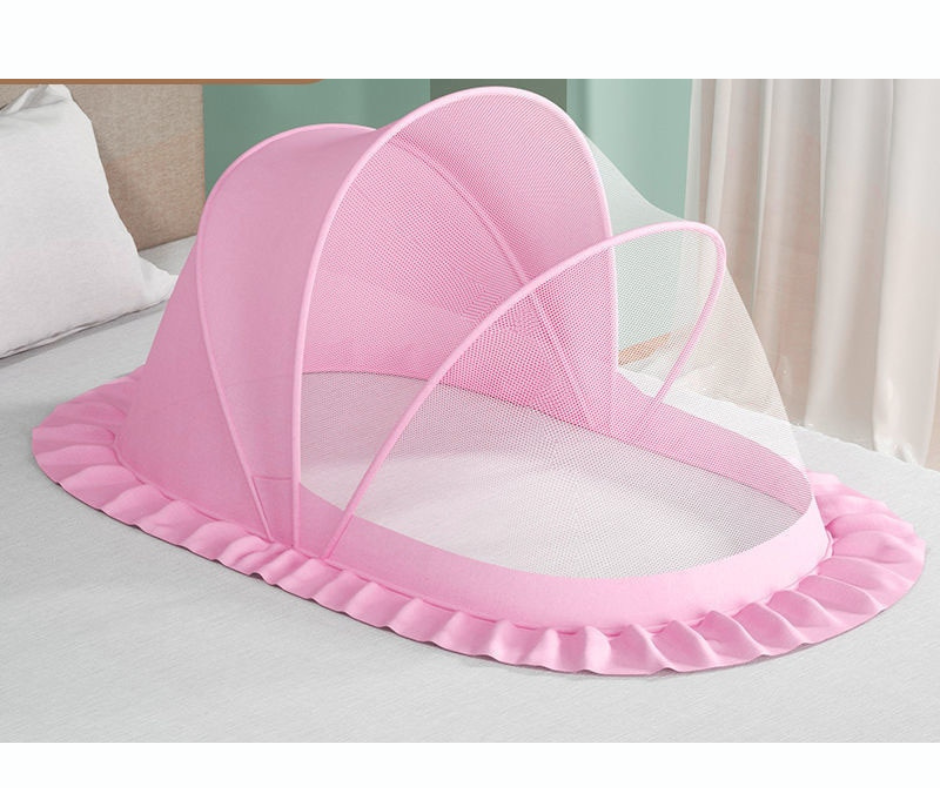 moustiquaire-pour-lit-de-bebe-fort-pas-cher-rose