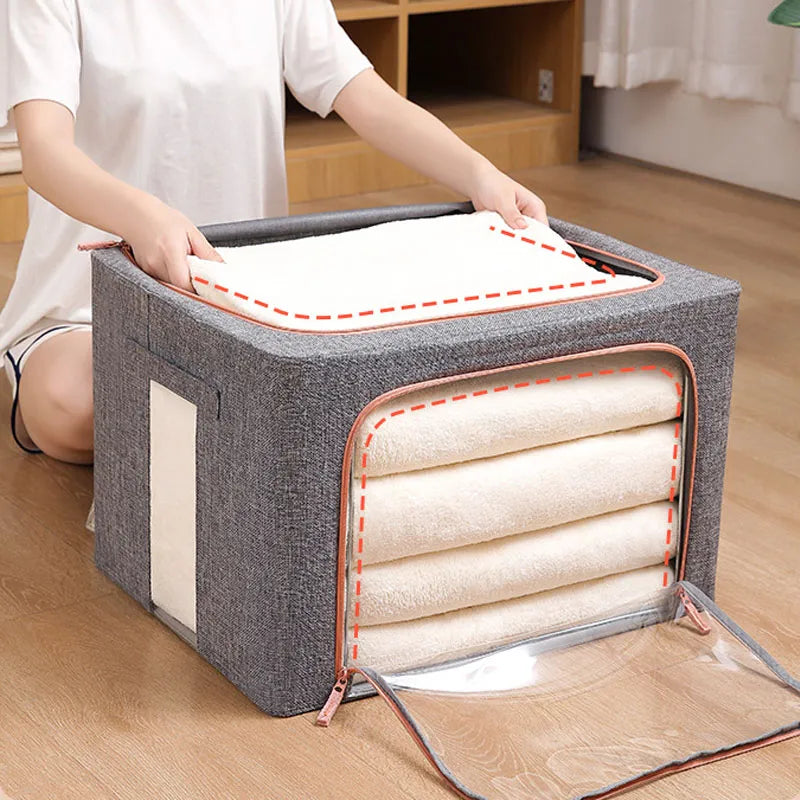 panier-de-rangement-gris-kaki