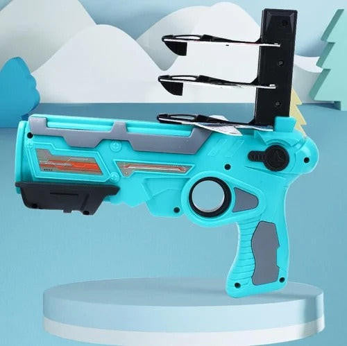 pistolet-avion-lanceur-avionjouet-blue-facila-a-jouer