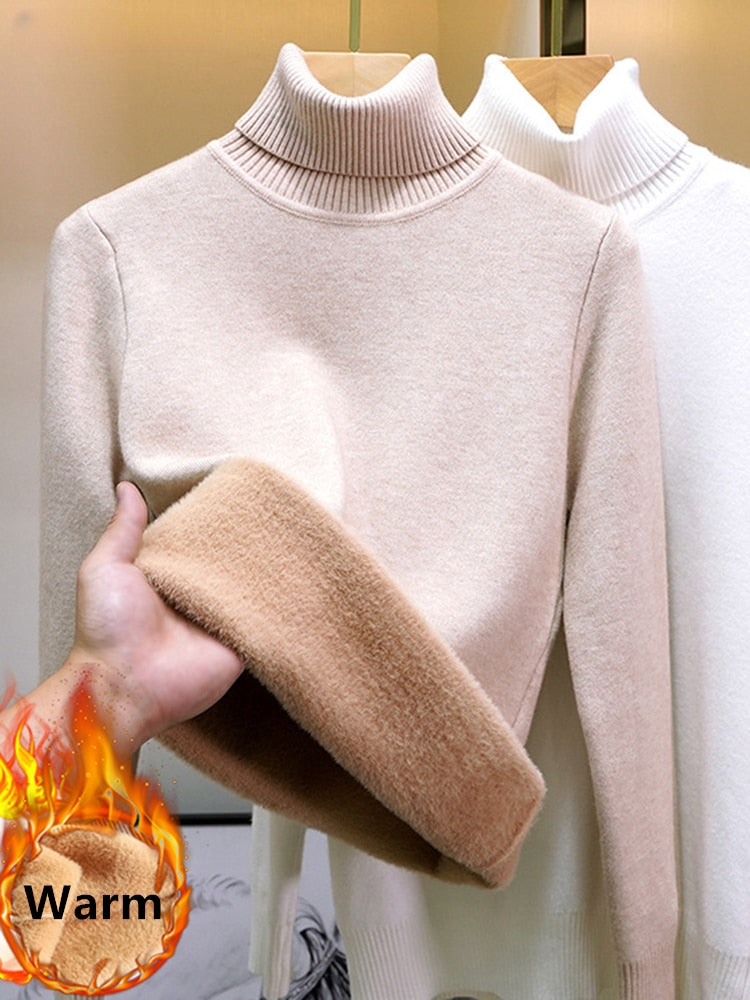 PULL COL ROULE FEMME