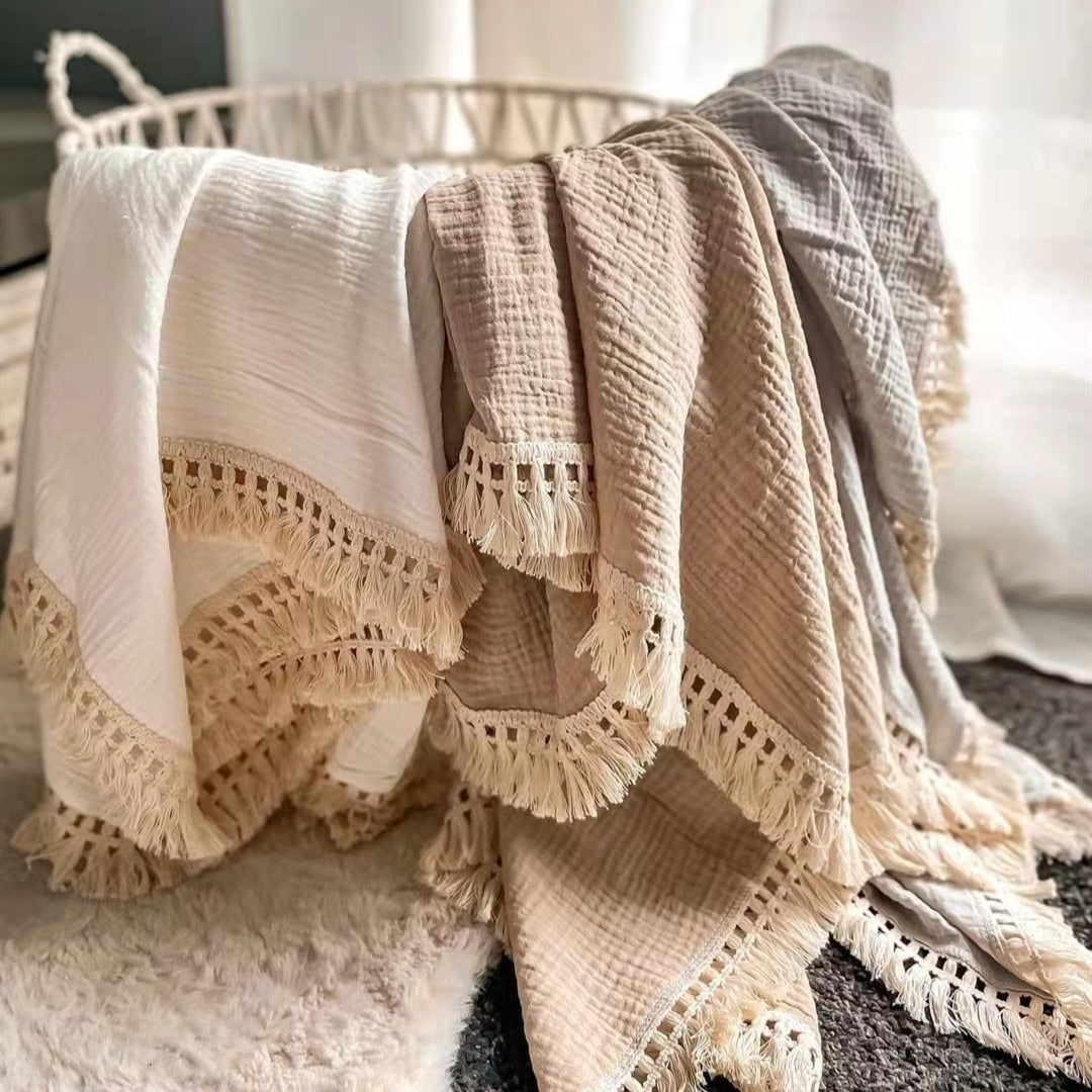Couvertures de coton pour nouveau-né