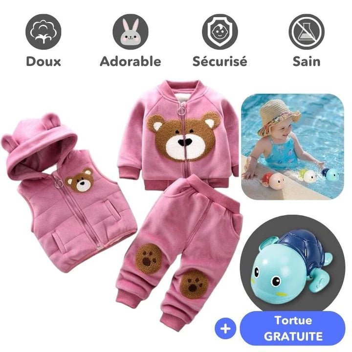 (Soldes d'Été) Ensemble Vêtements Ourson + Tortue (Gratuit)