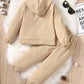 2-pieces-ensemble-sweat-a-capuche-et-pantalon-pas-cher-garcon-beige-coton