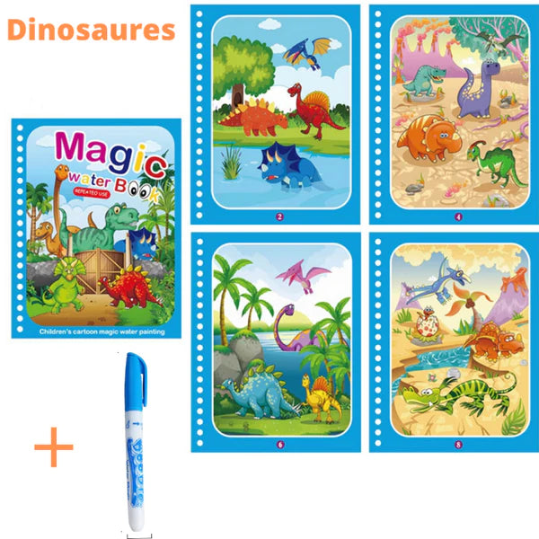 4-livre-magiques-de-coloriage-a-leau-dinosaures