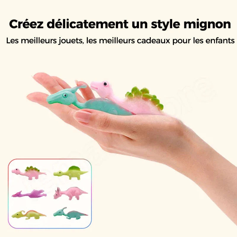 Les jouets pour doigts de dinosaure à lance-pierre (10 pièces)