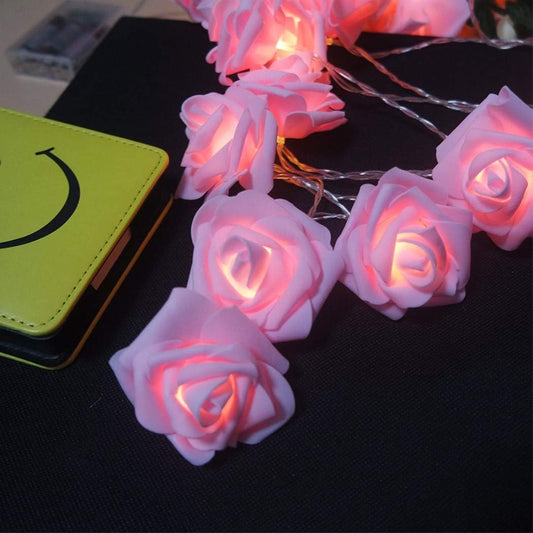 Guirlande Lumineuse LED en Forme de Roses