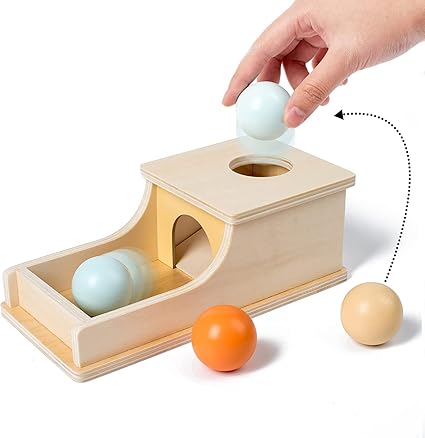 YAANI Montessori boîte de Permanence d'objet, Jeux Bebe 1 an, Montessori Bebe 6-12 Mois, Jouet Montessori 2 Ans, Jeux Enfant 3 Ans