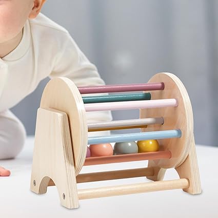 Montessori Nourrisson Jouets En Bois Cible Boîte Tambour Roulant, Jouets bébé premier âge