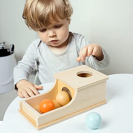 YAANI Montessori boîte de Permanence d'objet, Jeux Bebe 1 an, Montessori Bebe 6-12 Mois, Jouet Montessori 2 Ans, Jeux Enfant 3 Ans