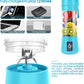 Blender Portable Fresh Juice Blender Mixeur Smoothie USB Rechargeable Mixer Blender pour Fresh Juice Smoothie Shakes Bébé Presse Fruits Portatif de Voyage à Domicile (Blue)