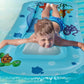 Siège flottant gonflable de piscine pour enfants, anneau de natation de dessin animé, hamac de piscine circulaire blue