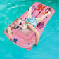 Siège flottant gonflable de piscine pour enfants, anneau de natation de dessin animé, hamac de piscine circulaire rose