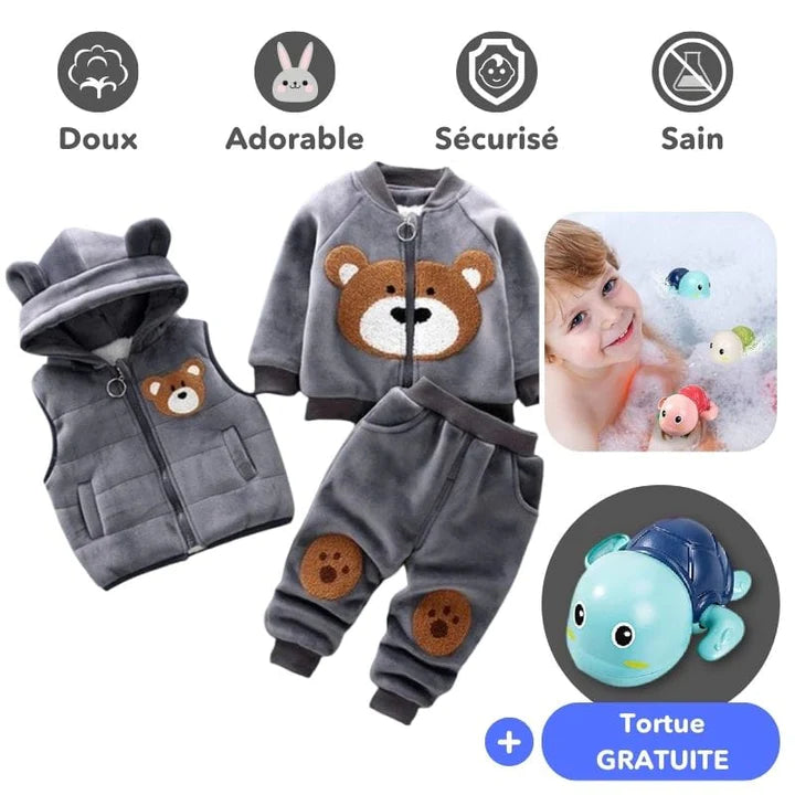 (Soldes d'Été) Ensemble Vêtements Ourson + Tortue (Gratuit)