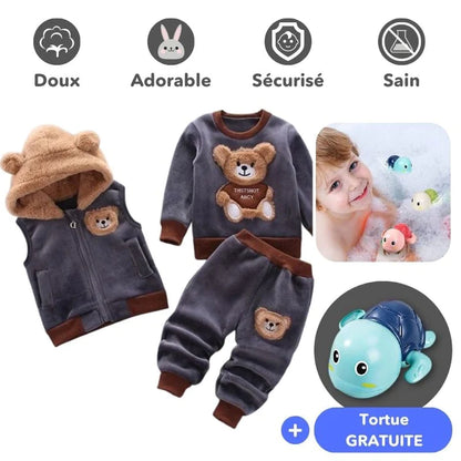 (Soldes d'Été) Ensemble Vêtements Ourson + Tortue (Gratuit)