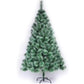 ARBRE DE NOËL, PVC Matériau aiguille de pin, vert avec de la neige, Décoration de Noël