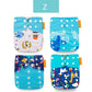 Happyflute 2022 New Fashion Style Baby Nappy 4pcs/set Diaper Cover Waterproof&amp;Reusable Cloth Diaper