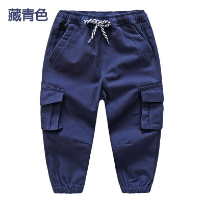 Pantalon cargo long décontracté pour enfants.