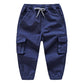 Pantalon cargo long décontracté pour enfants.