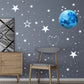 435Pcs Glow Stars Decals Glow Stars Stickers muraux Étoiles de plafond brillent dans le noir pour la décoration murale, décoration de chambre de bébé et de salon (vert)