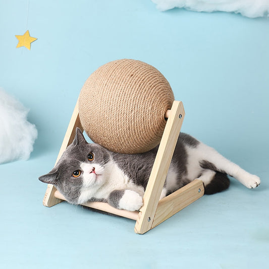 Boule à Gratter En Sisal Avec Support Pour Chat