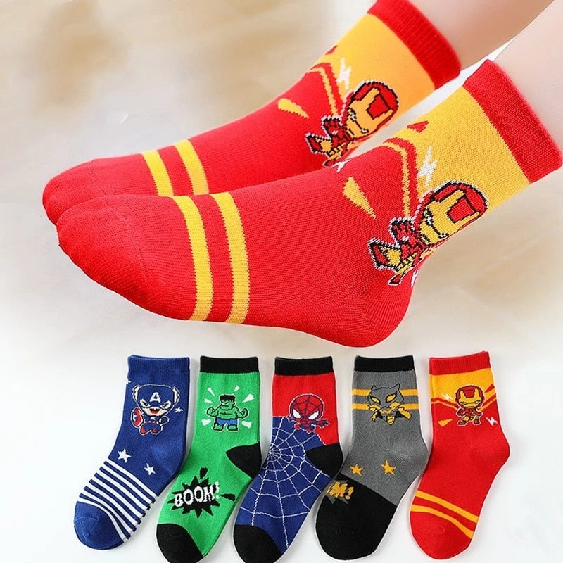 Disney-Chaussettes courtes en coton pour enfants