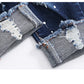 Jeans en denim extensible pour bébés garçons.