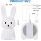 Veilleuse lapin en silicone pour chambre d'enfant, lampe lapin mignonne, cadeaux pour filles et garçons