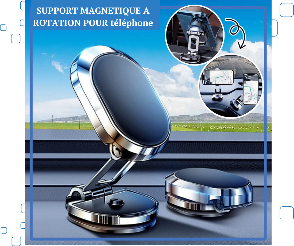 SUPPORT DE TELEPHONE PORTABLE MAGNETIQUE