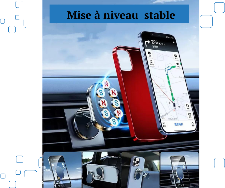 SUPPORT DE TELEPHONE PORTABLE MAGNETIQUE