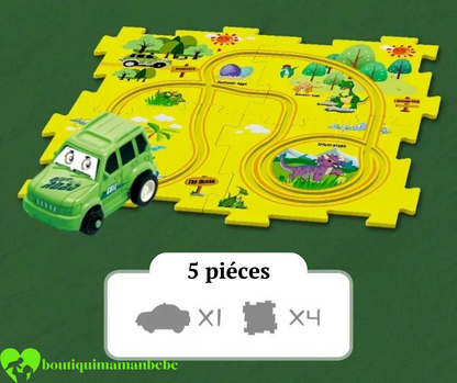 🚗Ensemble de jeu de voiture de piste de puzzle éducatif pour enfants