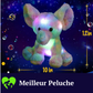 Éléphant  En Peluche Avec Lumières LED