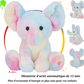 Éléphant  En Peluche Avec Lumières LED