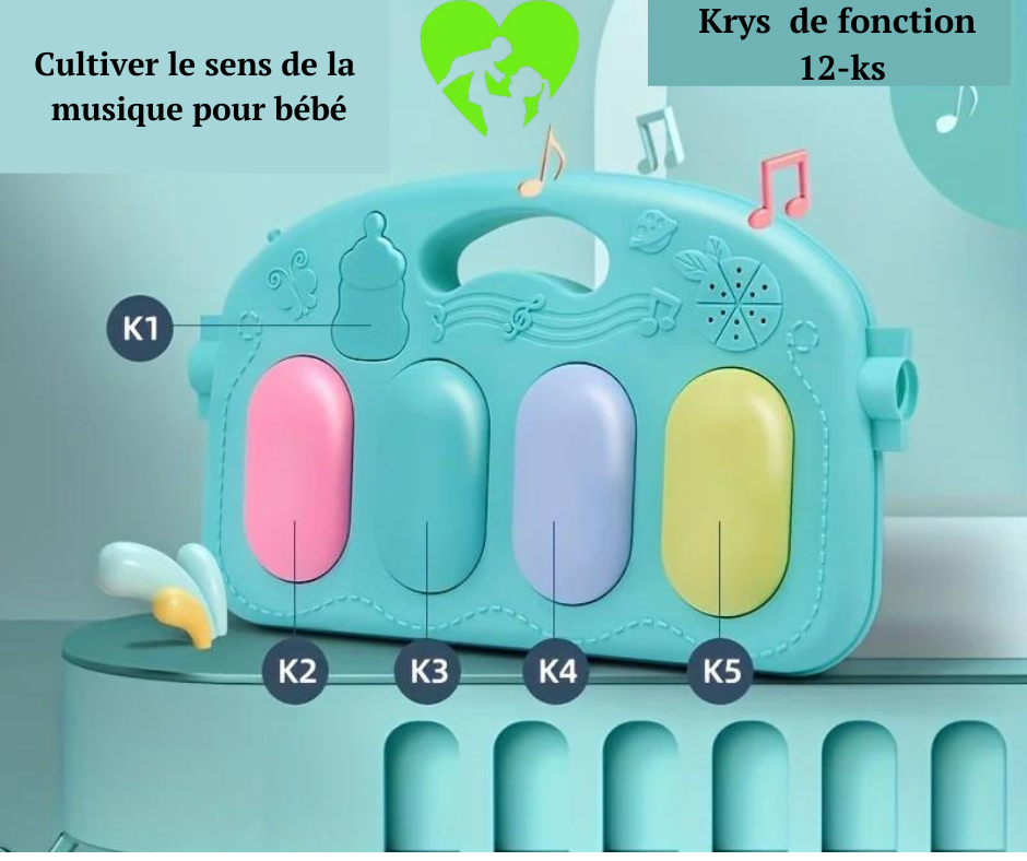 Tapis d'Eveil Piano avec Arche Kick and Play