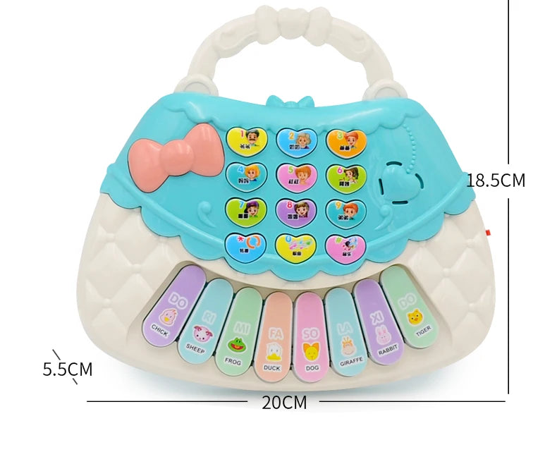 Bébé Musique Clavier Piano Tambour Avec Des Sons D’animaux Chansons