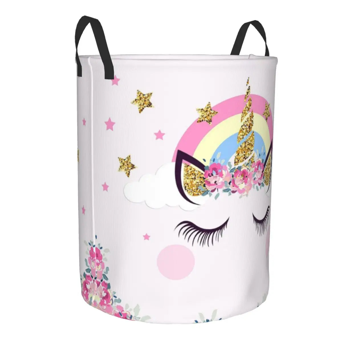 Panier à linge licorne de dessin animé personnalisé pliable Panier à vêtements de chat animal mignon pour chambre d’enfant Jouets Sac de rangement pas cher