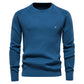 AIOPESON 100% coton hommes Pulls Soild Couleur O-neck Haute Qualité