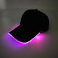 Casquette de Baseball en Fibre Optique LED