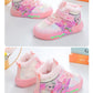 Disney Princess Elsa High Top Casual Board Shoes Automne et Hiver Pour Enfants Plus Chaussures de sport en peluche 7-13