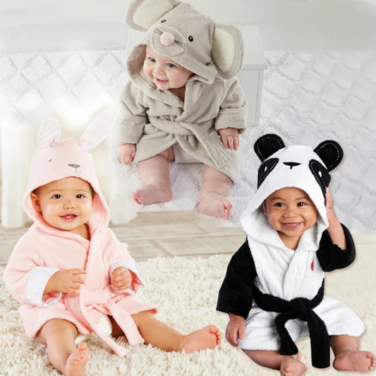 Bébé Peignoir À Capuche Serviette De Plage Pour Enfants Coton 6 m - 5 ans