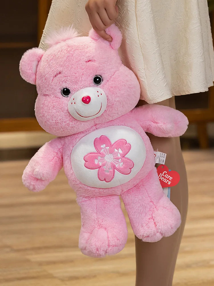 Ours en peluche Kawaii rose Sakura, joli ours de dessin animé, poupées en peluche douces, jouets mignons, cadeau pour filles 22 cm, 33 cm, 45cm