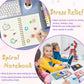 GINMLYDA Pop Journal Intime Fille avec Stylo, 21x14,5cm 80 Feuilles Ligné Papillon Fidget Cahier Enfant avec 6-en-1 Stylos à Multicolores Spirale Carnet Secret Fille Dessiner Cadeau Fille 6-10 Ans